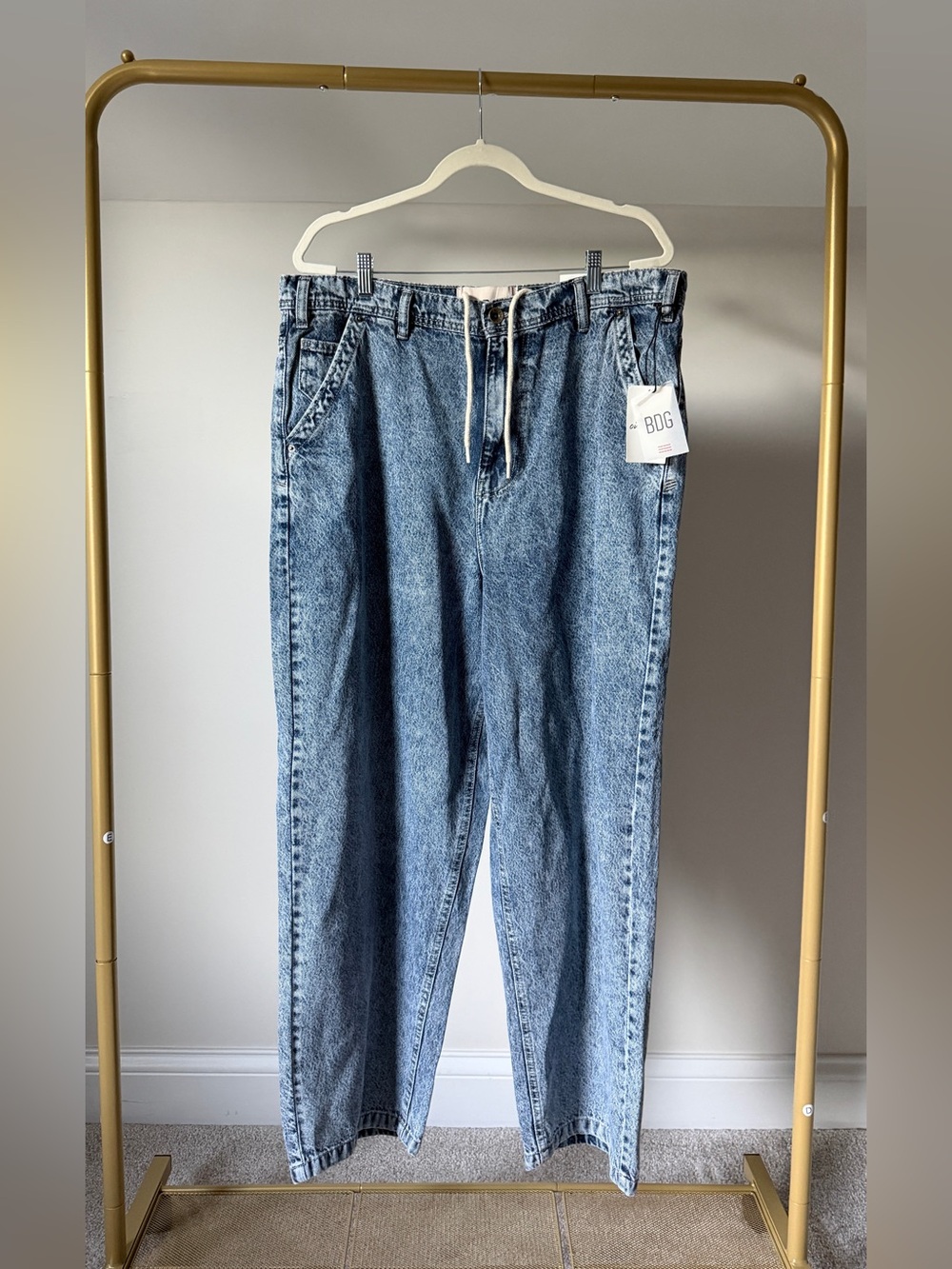 NWT BDG Men’s Light Blue Relaxed Denim Jeans Oversized Baggy